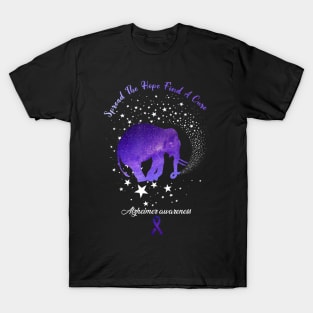 Alzheimer Awareness Spread The Hope Find A Cure Gift T-Shirt